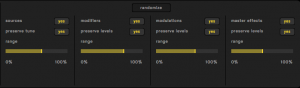 You can control the amount of randomization applied, so this feature is a great way to take a chance on unexpected discoveries.