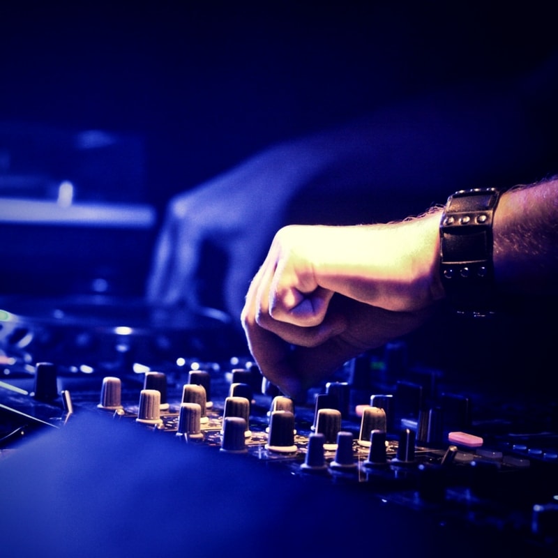 Recording Studio Mixing Desk with Music Producer on the concert stage  11345408 Stock Photo at Vecteezy