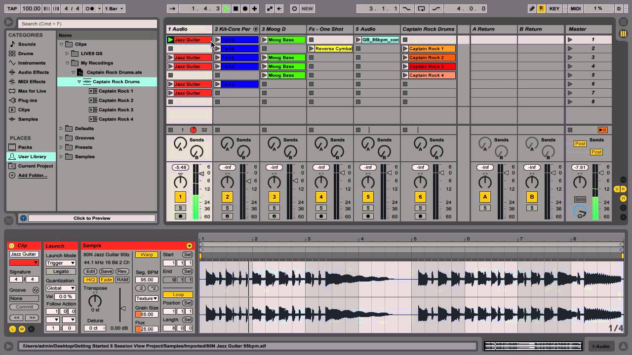 Using the Arrangement View in Ableton Live  : Mastering Music Production.