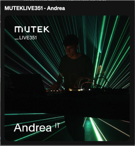 Andrea live at MUTEK pheek mastering | Audioservices